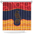 Adelaide Football Club Shower Curtain Crow Spirit Animal