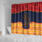 Adelaide Football Club Shower Curtain Crow Spirit Animal