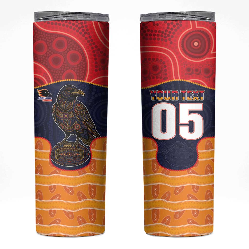 Custom Adelaide Football Club Skinny Tumbler Crow Spirit Animal