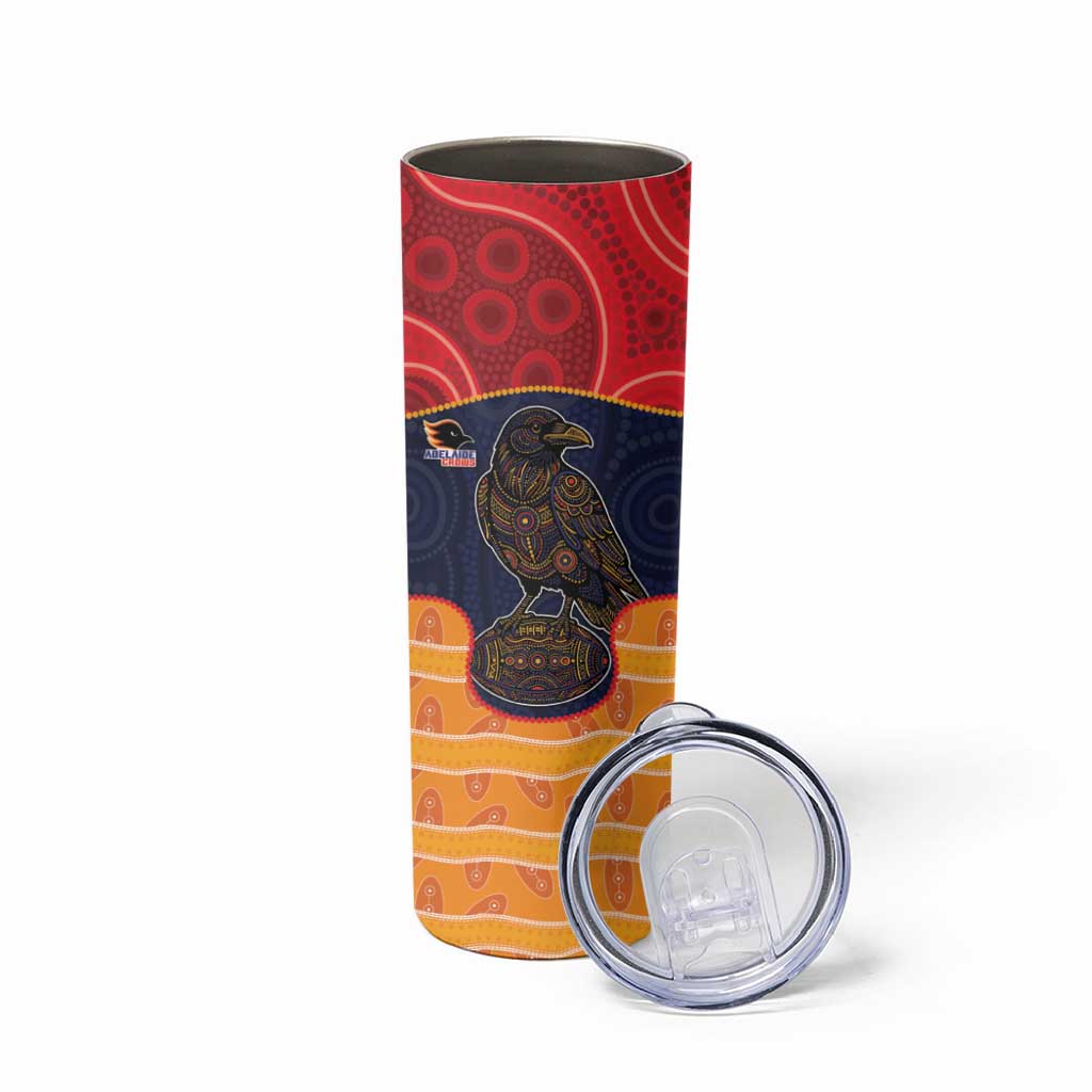 Custom Adelaide Football Club Skinny Tumbler Crow Spirit Animal