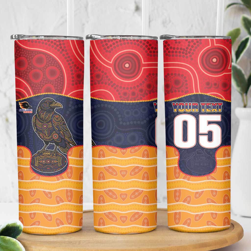Custom Adelaide Football Club Skinny Tumbler Crow Spirit Animal