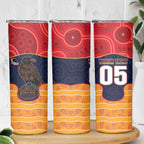 Custom Adelaide Football Club Skinny Tumbler Crow Spirit Animal