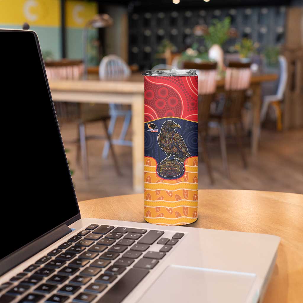 Custom Adelaide Football Club Skinny Tumbler Crow Spirit Animal