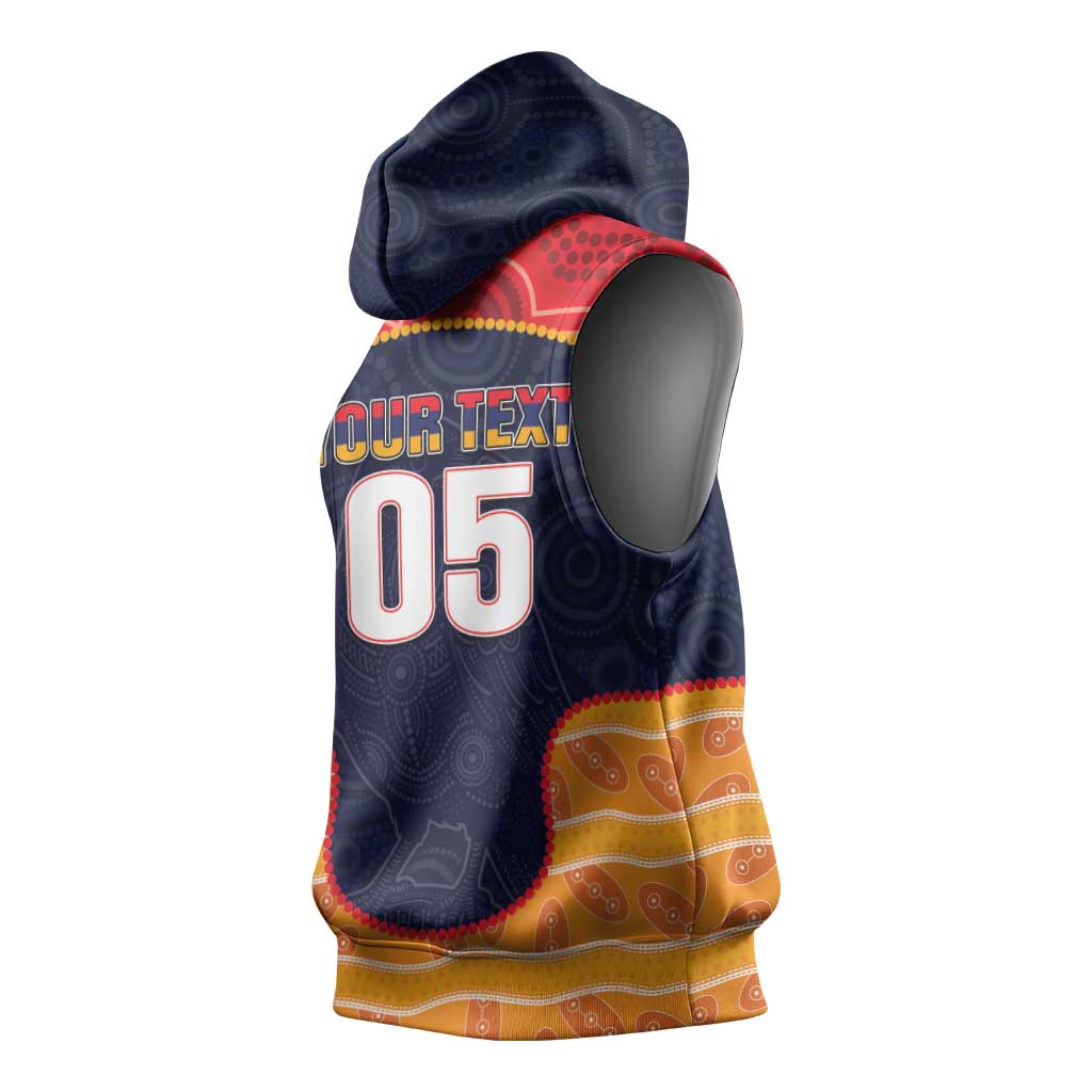 Custom Adelaide Football Club Sleeveless Hoodie Crow Spirit Animal