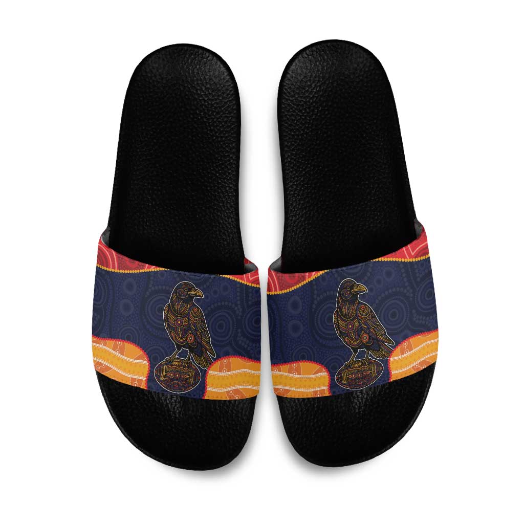 Adelaide Football Club Slide Sandals Crow Spirit Animal