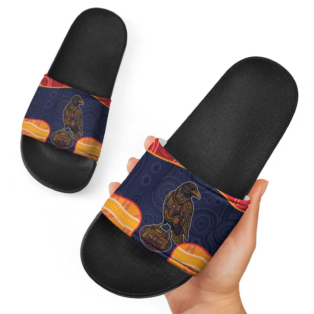 Adelaide Football Club Slide Sandals Crow Spirit Animal