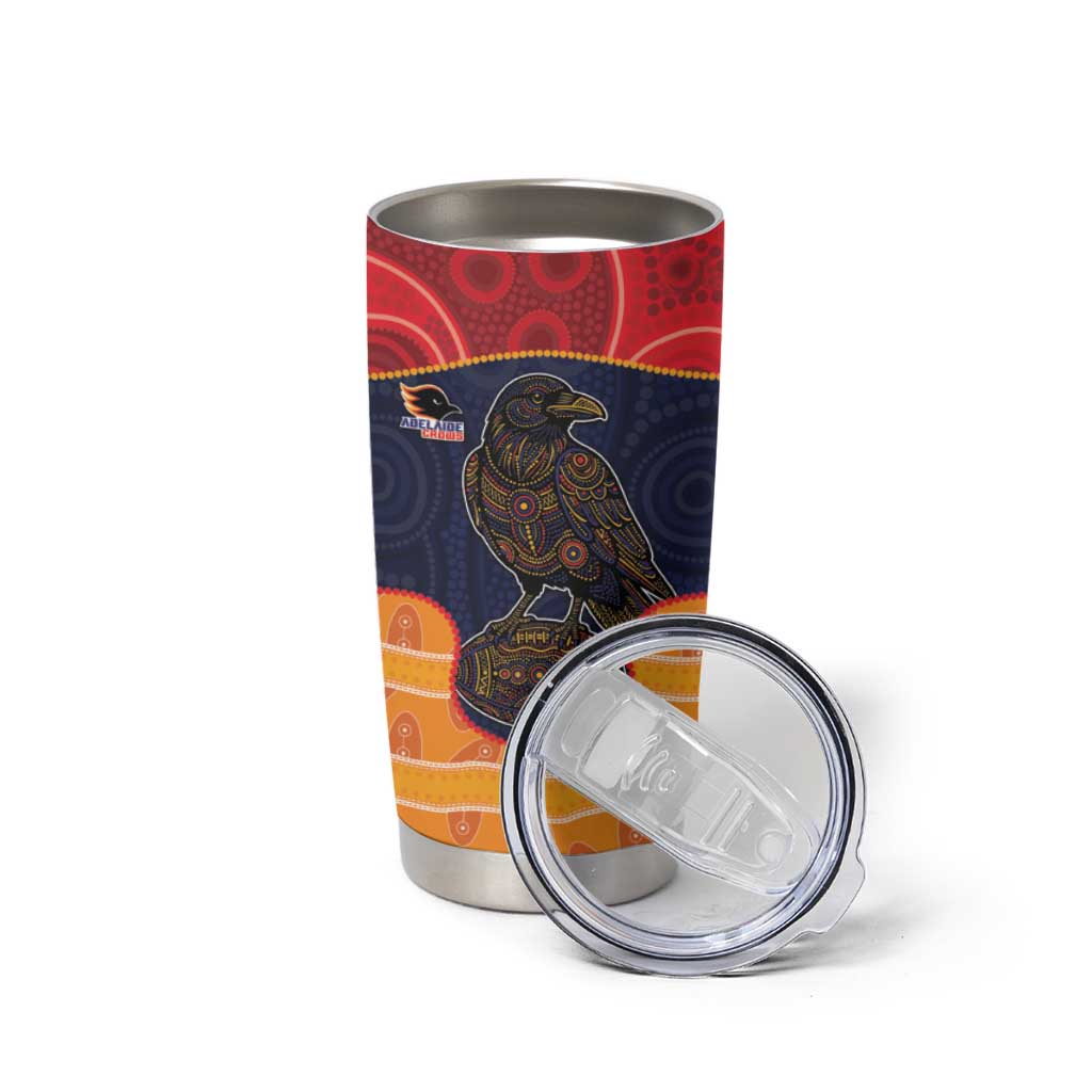 Custom Adelaide Football Club Tumbler Cup Crow Spirit Animal