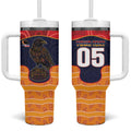 Custom Adelaide Football Club Tumbler With Handle Crow Spirit Animal