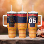 Custom Adelaide Football Club Tumbler With Handle Crow Spirit Animal