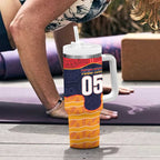 Custom Adelaide Football Club Tumbler With Handle Crow Spirit Animal