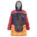 Custom Adelaide Football Club Wearable Blanket Hoodie Crow Spirit Animal