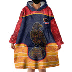 Custom Adelaide Football Club Wearable Blanket Hoodie Crow Spirit Animal