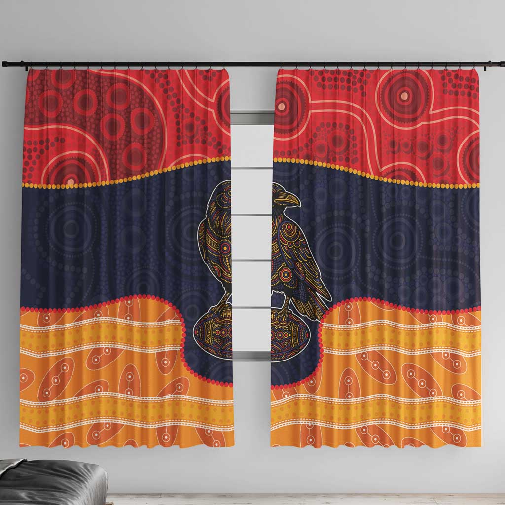 Adelaide Football Club Window Curtain Crow Spirit Animal