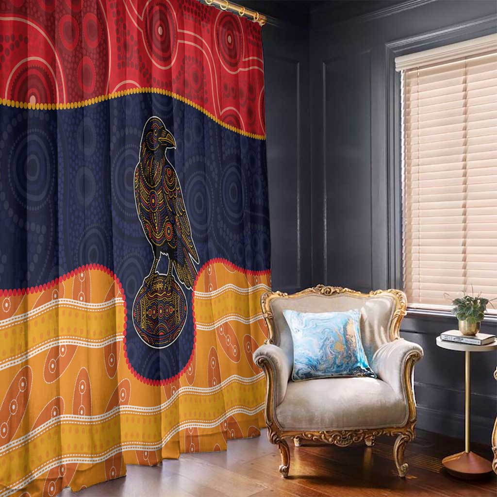 Adelaide Football Club Window Curtain Crow Spirit Animal