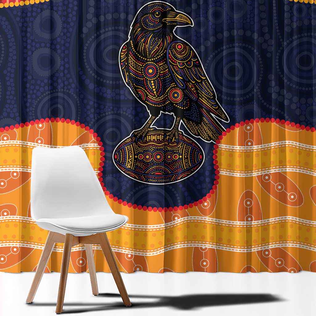 Adelaide Football Club Window Curtain Crow Spirit Animal