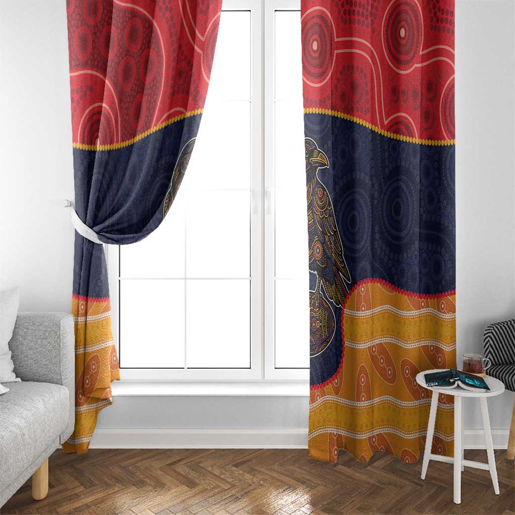 Adelaide Football Club Window Curtain Crow Spirit Animal