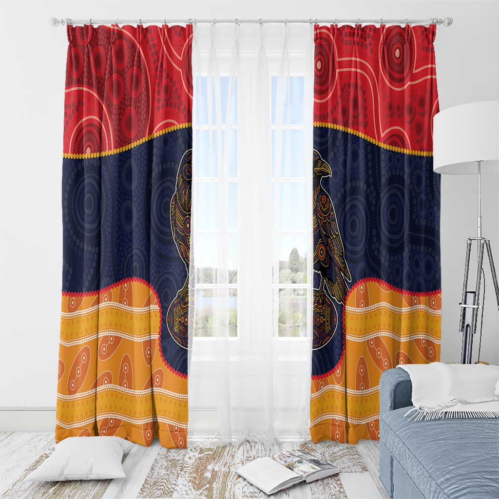 Adelaide Football Club Window Curtain Crow Spirit Animal
