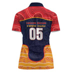 Custom Adelaide Football Club Women Polo Shirt Crow Spirit Animal