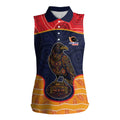 Custom Adelaide Football Club Women Sleeveless Polo Shirt Crow Spirit Animal