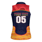 Custom Adelaide Football Club Women Sleeveless Polo Shirt Crow Spirit Animal