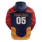 Custom Adelaide Football Club Zip Hoodie Crow Spirit Animal