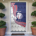 Personalised New Zealand Father's Day Door Cover Daddy Kiwi Bird Silver Ferns