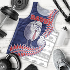 Personalised New Zealand Father's Day Men Tank Top Daddy Kiwi Bird Silver Ferns