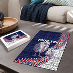 Personalised New Zealand Father's Day Puzzle Daddy Kiwi Bird Silver Ferns