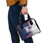 Personalised New Zealand Father's Day Shoulder Handbag Daddy Kiwi Bird Silver Ferns