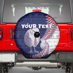 Personalised New Zealand Father's Day Spare Tire Cover Daddy Kiwi Bird Silver Ferns