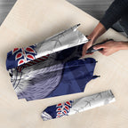 Personalised New Zealand Father's Day Umbrella Daddy Kiwi Bird Silver Ferns
