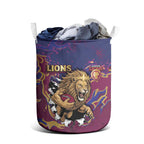 Brisbane Maroon Laundry Basket Lions Blazing Fire
