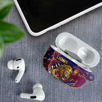 Brisbane Maroon AirPods Case Lions Blazing Fire