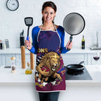 Brisbane Maroon Apron Lions Blazing Fire