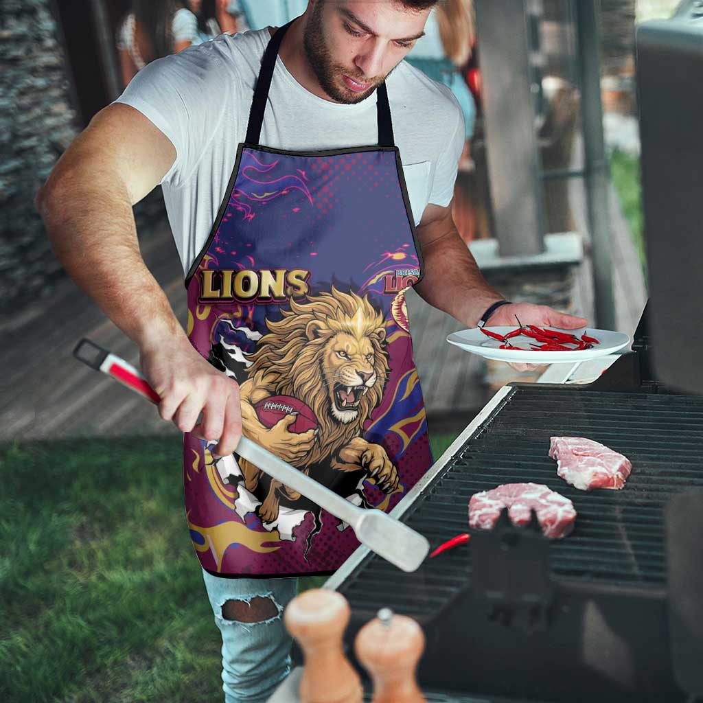 Brisbane Maroon Apron Lions Blazing Fire