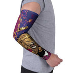 Custom Brisbane Maroon Arm Sleeves Lions Blazing Fire