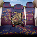 Brisbane Maroon Back Car Seat Cover Lions Blazing Fire