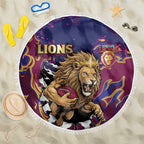 Brisbane Maroon Beach Blanket Lions Blazing Fire