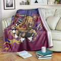 Brisbane Maroon Blanket Lions Blazing Fire