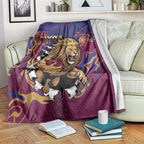 Brisbane Maroon Blanket Lions Blazing Fire