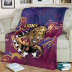 Brisbane Maroon Blanket Lions Blazing Fire