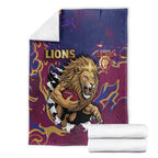 Brisbane Maroon Blanket Lions Blazing Fire