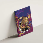 Brisbane Maroon Canvas Wall Art Lions Blazing Fire