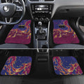 Custom Brisbane Maroon Car Mats Lions Blazing Fire