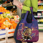 Brisbane Maroon Grocery Bag Lions Blazing Fire