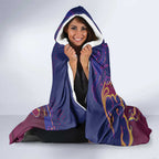 Brisbane Maroon Hooded Blanket Lions Blazing Fire
