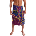 Custom Brisbane Maroon Lavalava Lions Blazing Fire