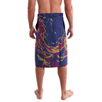Custom Brisbane Maroon Lavalava Lions Blazing Fire