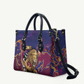 Brisbane Maroon Leather Bag Lions Blazing Fire