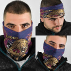 Brisbane Maroon Neck Gaiter Lions Blazing Fire